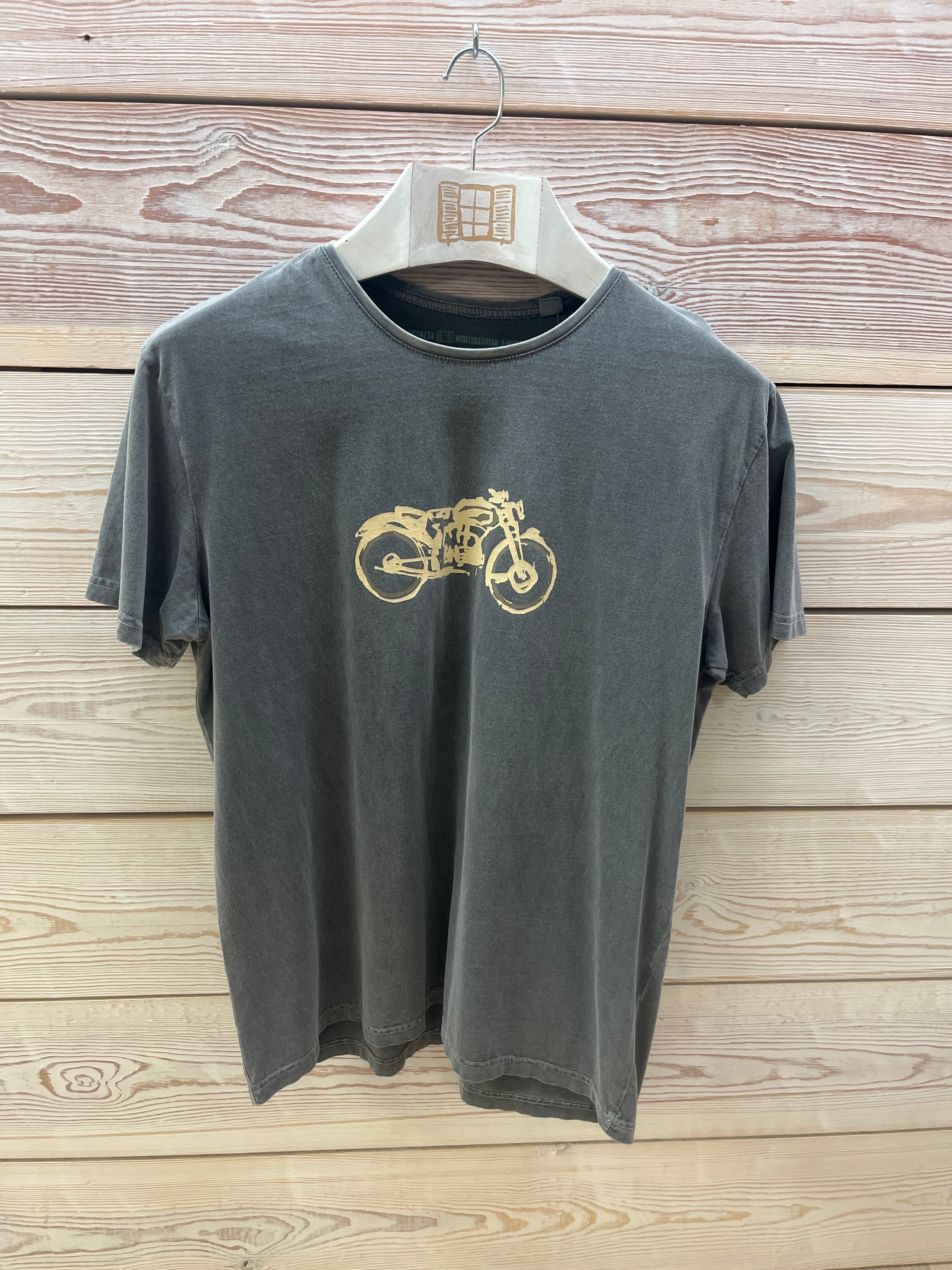 Camiseta manga corta Hombre Outlet talla L color Piedra