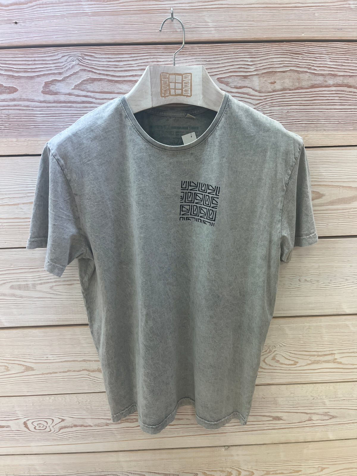 Camiseta manga corta Hombre Outlet talla L color Gris