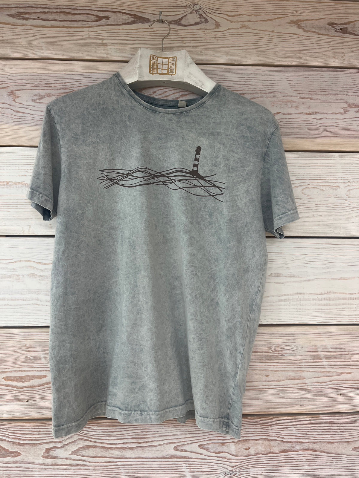 Camiseta manga corta Hombre Outlet talla L color Gris
