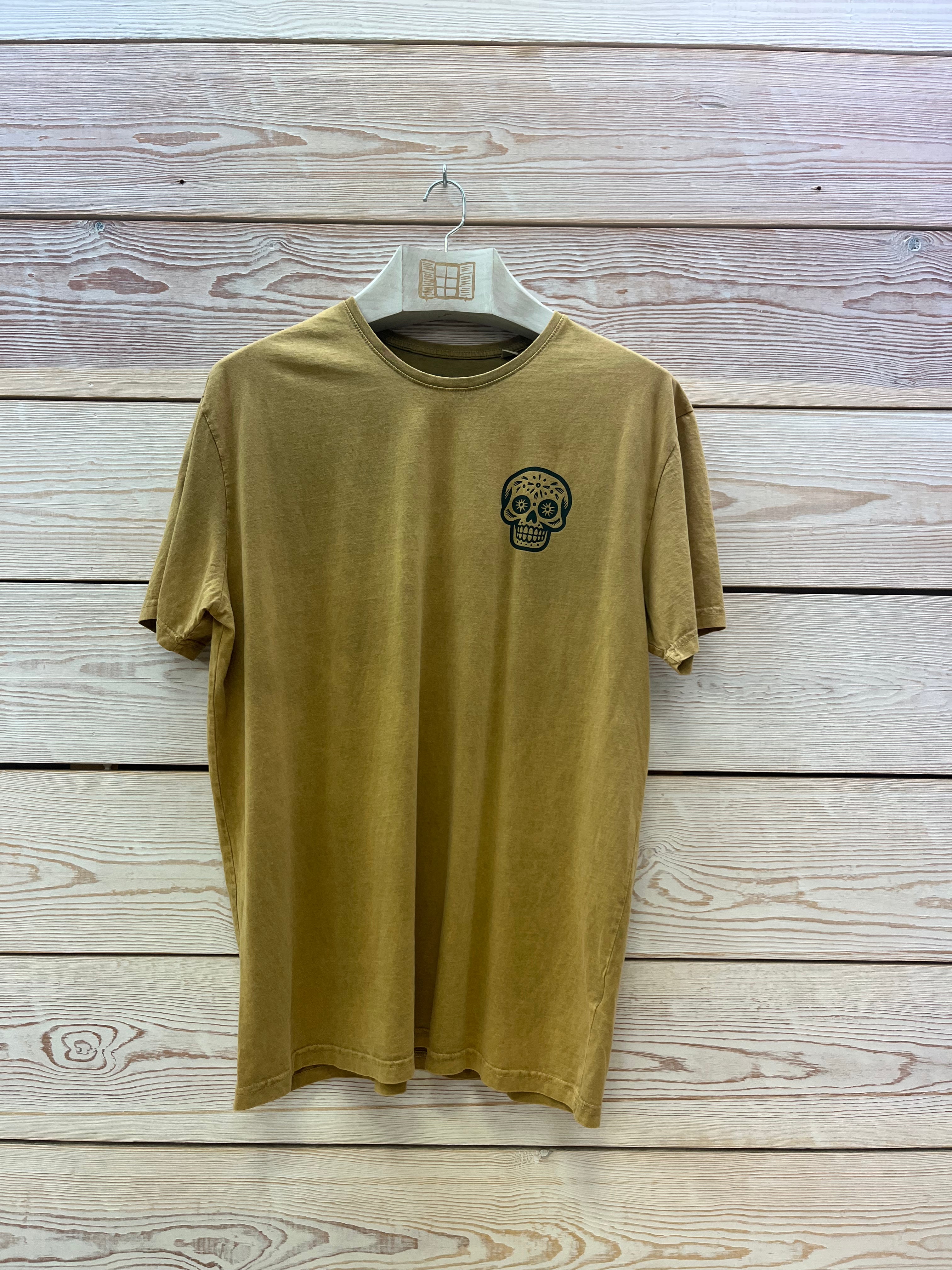 Camiseta manga corta Hombre Outlet talla XXL color Mostaza