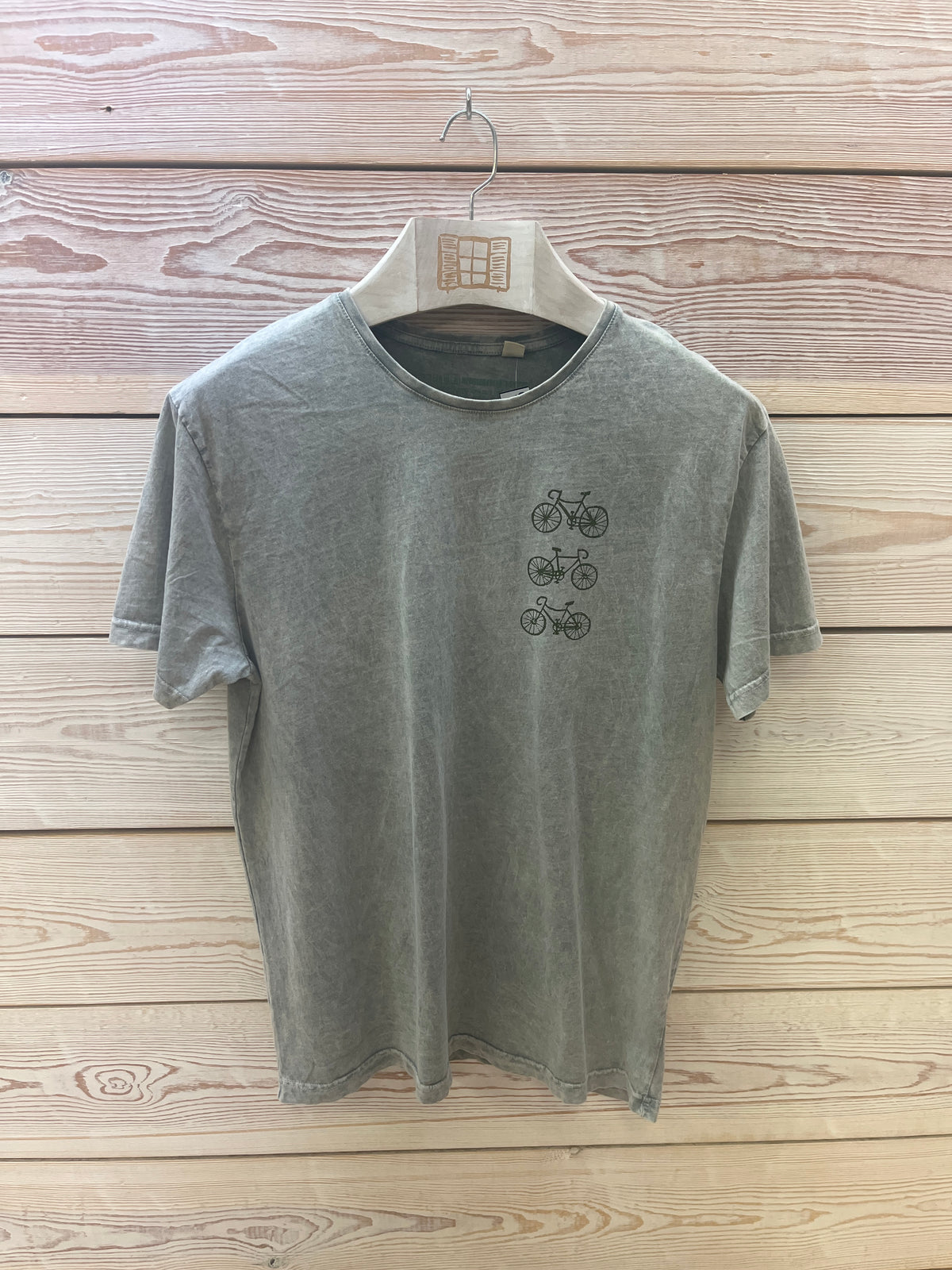 Camiseta manga corta Hombre Outlet talla L color Gris