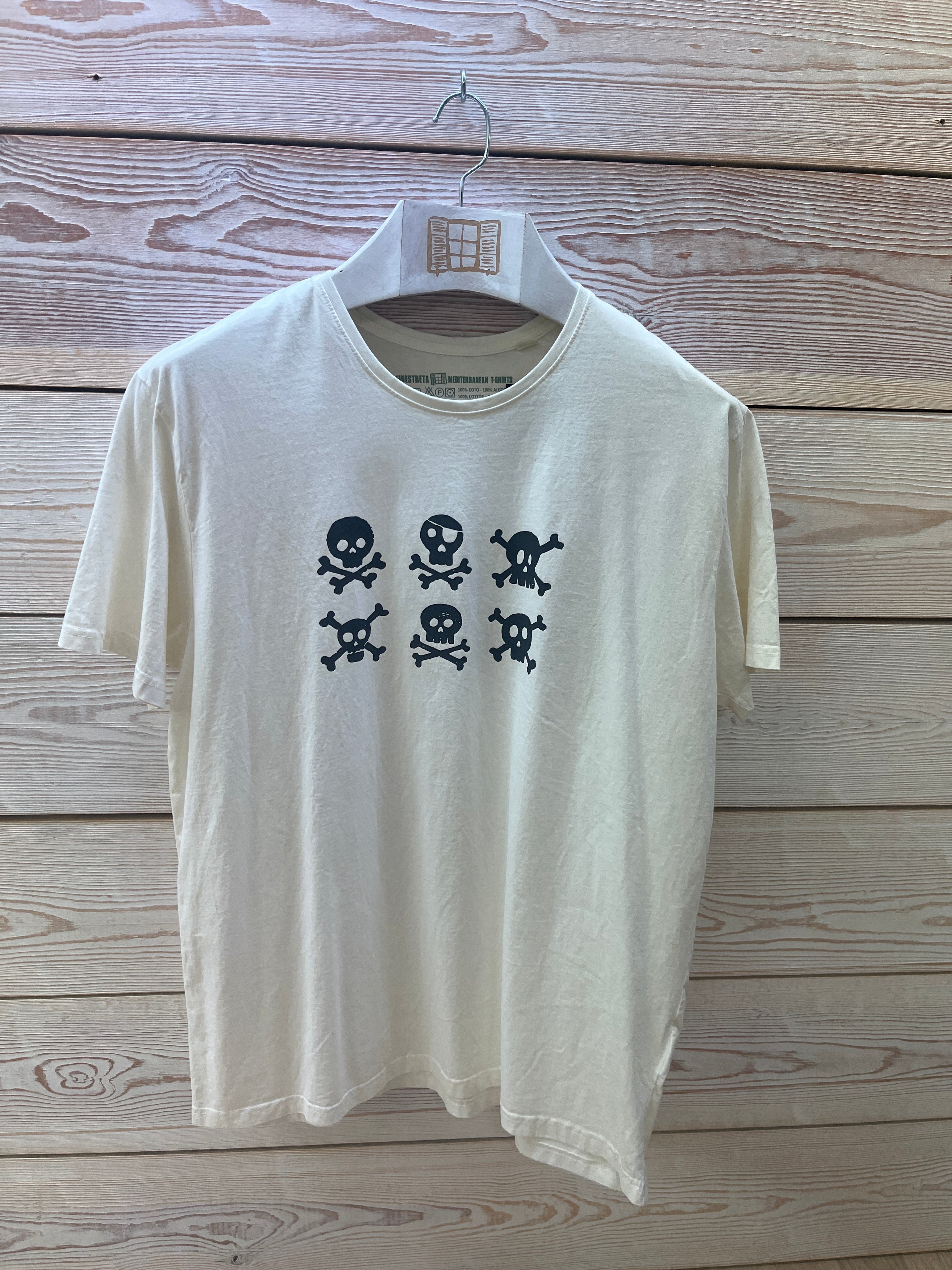Camiseta manga corta Hombre Outlet talla XL color Crudo