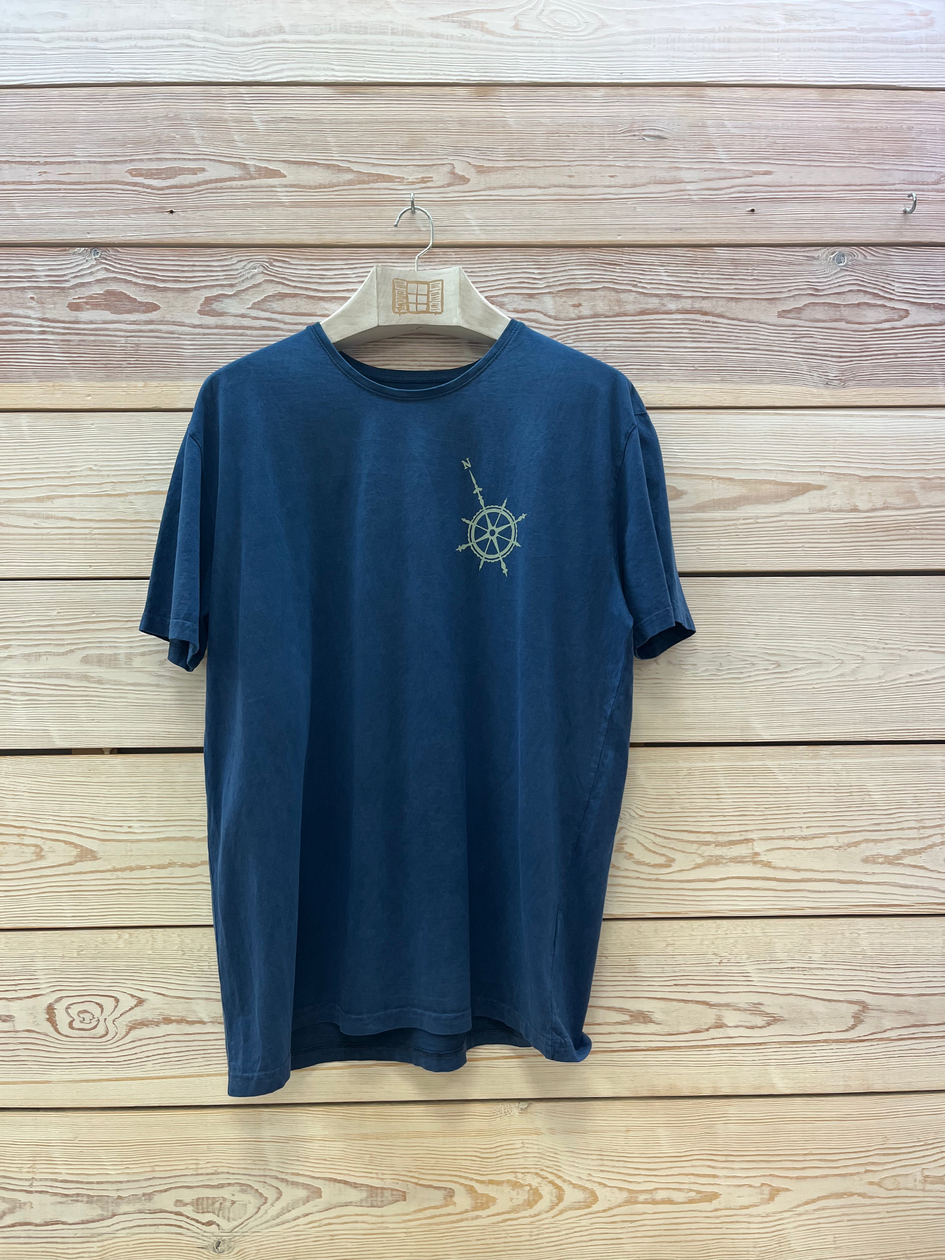 Camiseta manga corta Hombre Outlet talla XXL color Azul marino