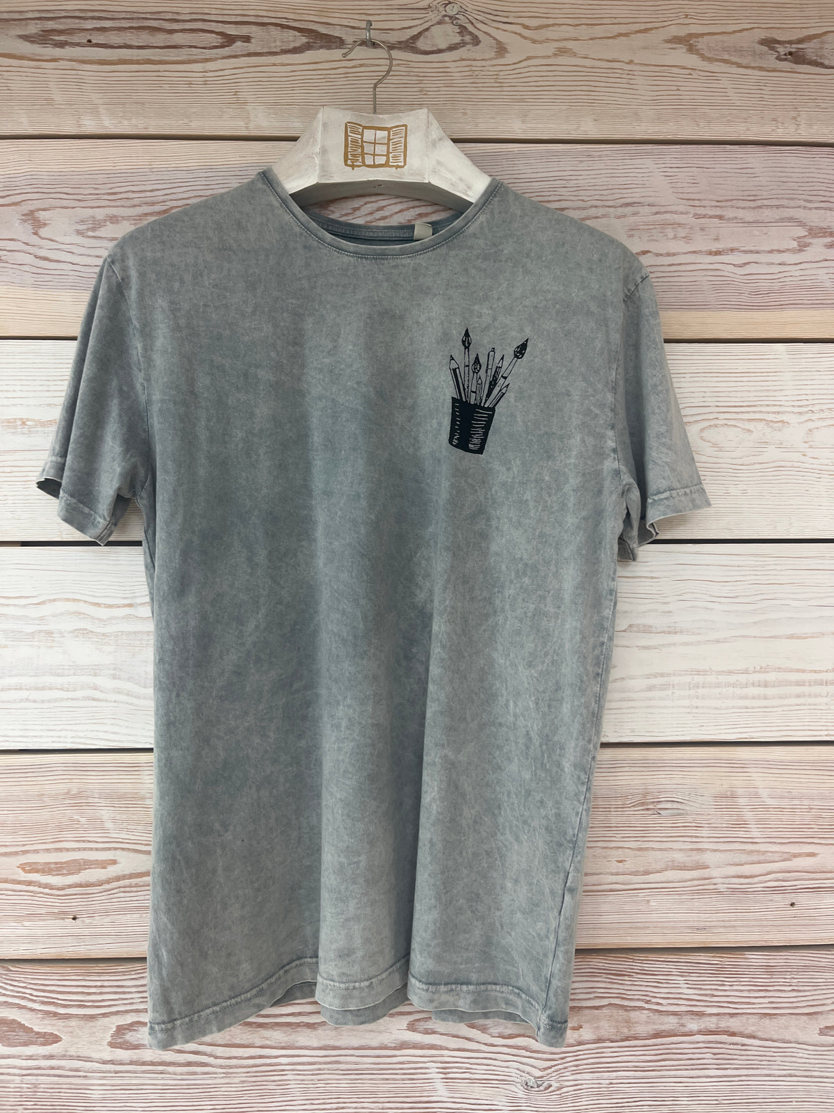 Camiseta manga corta Hombre Outlet talla L color Gris
