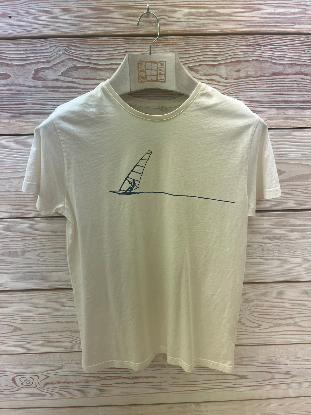 Camiseta manga corta Hombre Outlet talla S color Crudo
