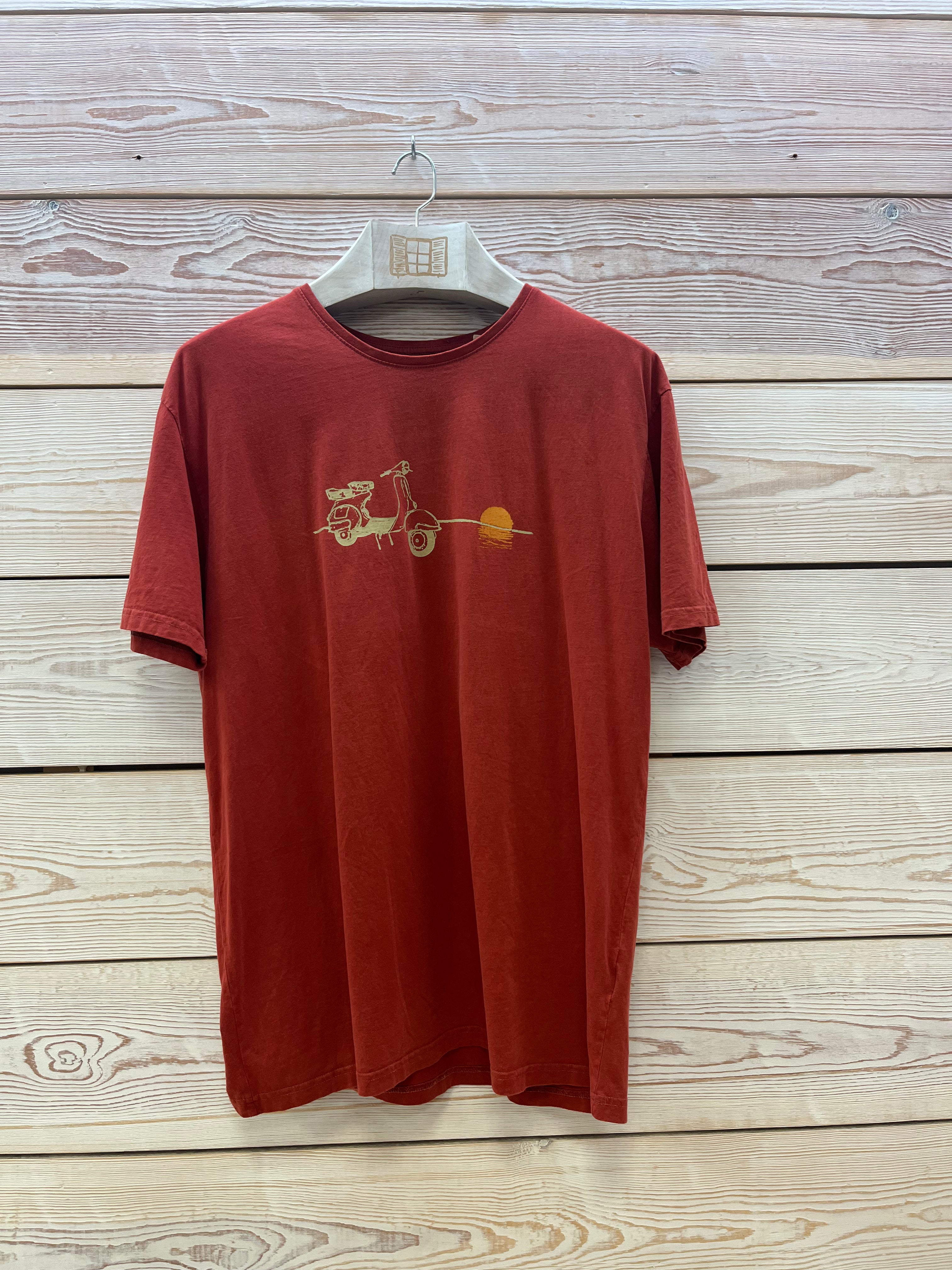 Camiseta manga corta Hombre Outlet talla XXL color Arcilla