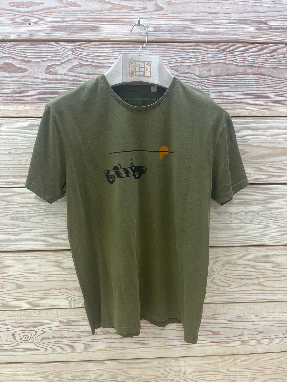 Camiseta manga corta Hombre Outlet talla L color Zelene