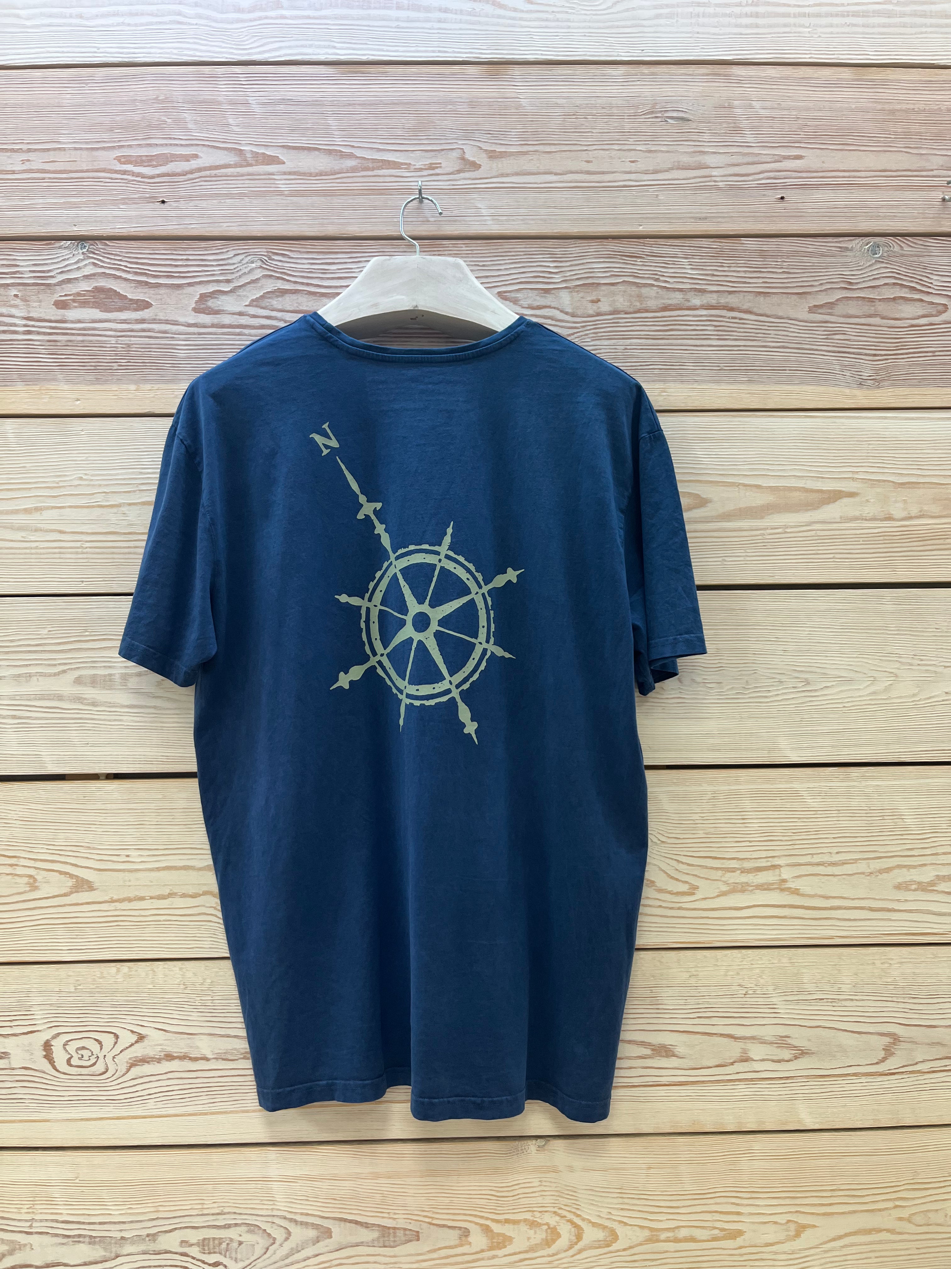 Camiseta manga corta Hombre Outlet talla XXL color Azul marino