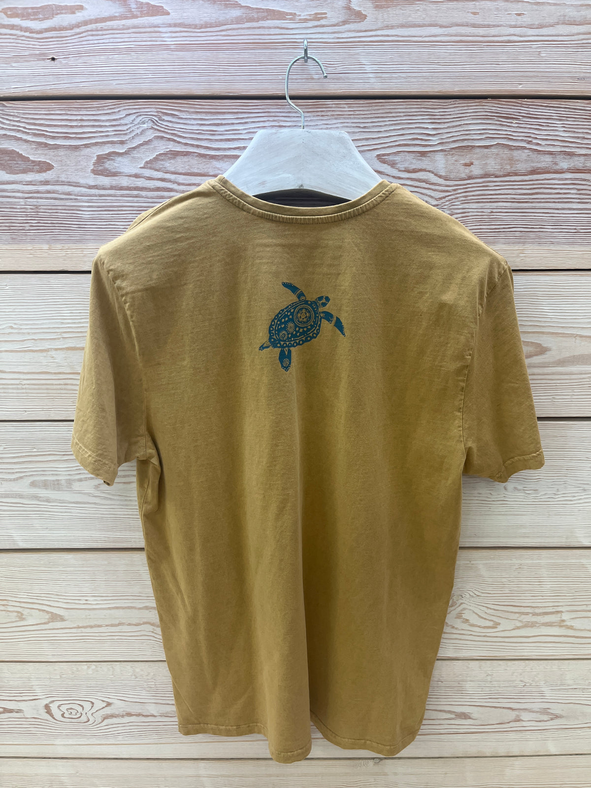 Camiseta manga corta Hombre Outlet talla XL color Mostaza