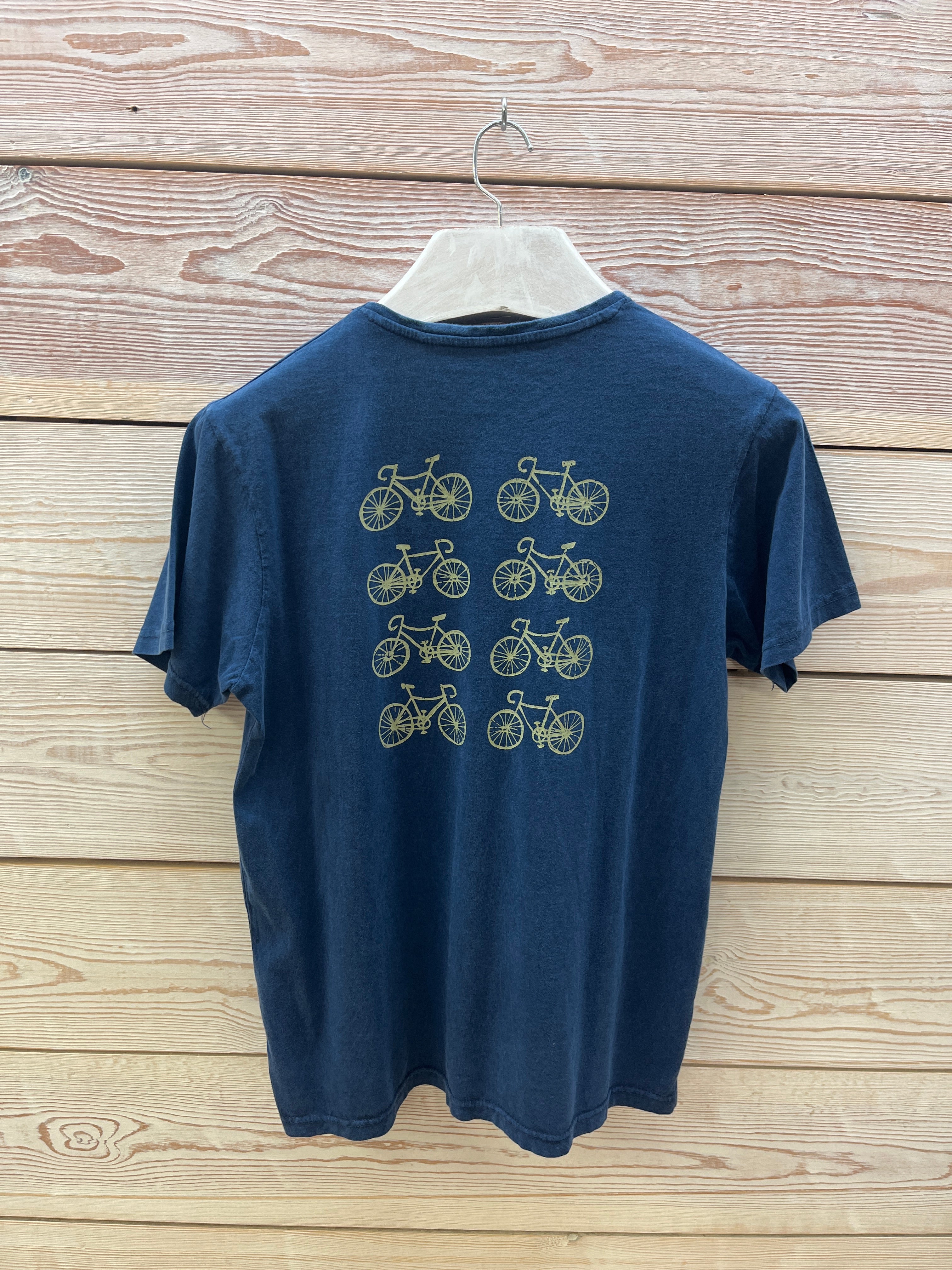 Camiseta manga corta Hombre Outlet talla M color Azul marino