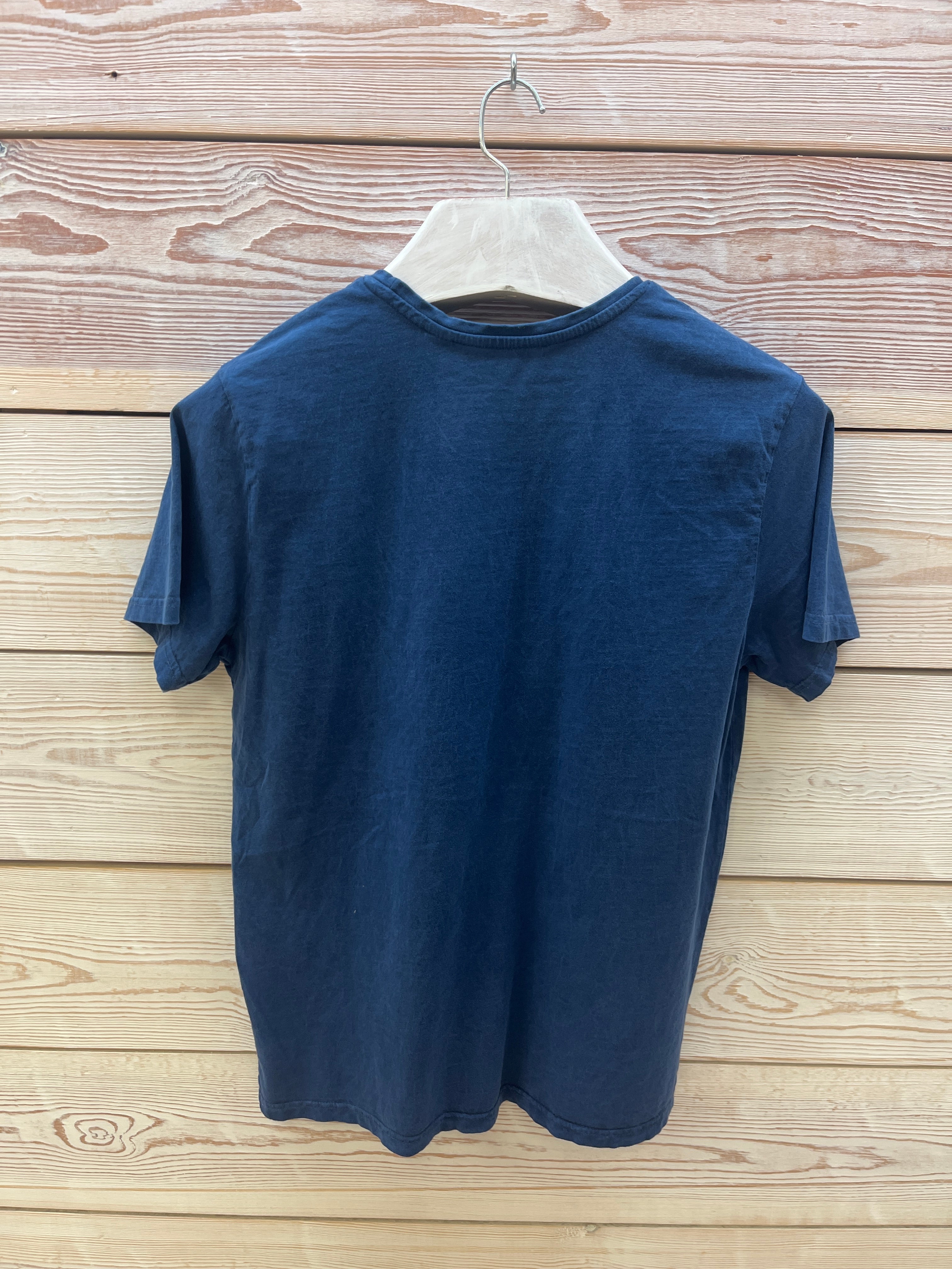 Camiseta manga corta Hombre Outlet talla M color Azul marino