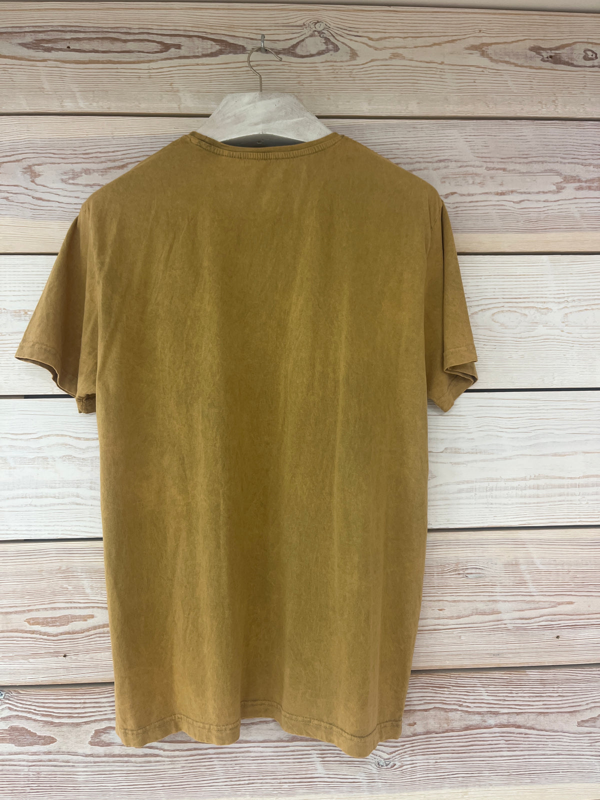 Camiseta manga corta Hombre Outlet talla XL color Mostaza