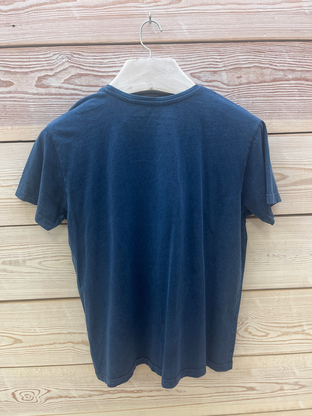 Camiseta manga corta Hombre Outlet talla M color Azul marino
