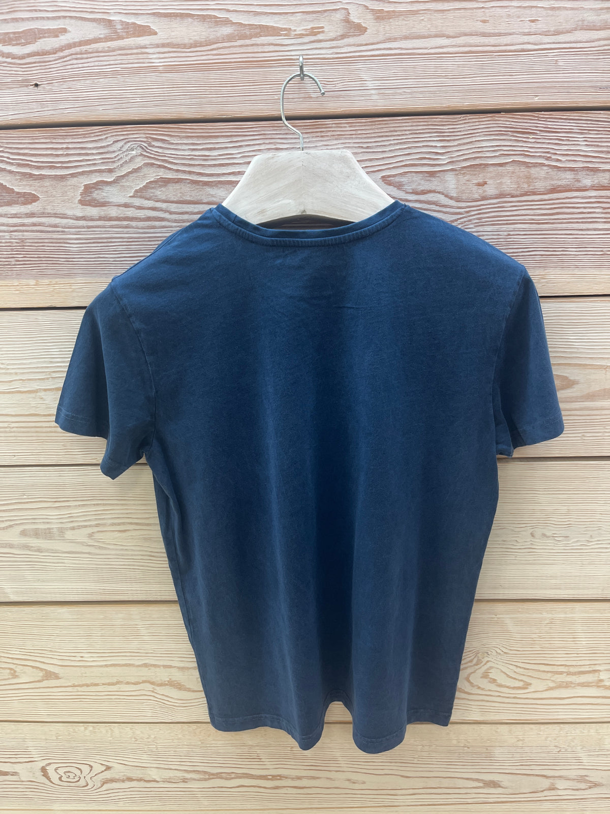 Camiseta manga corta Hombre Outlet talla S color Azul marino