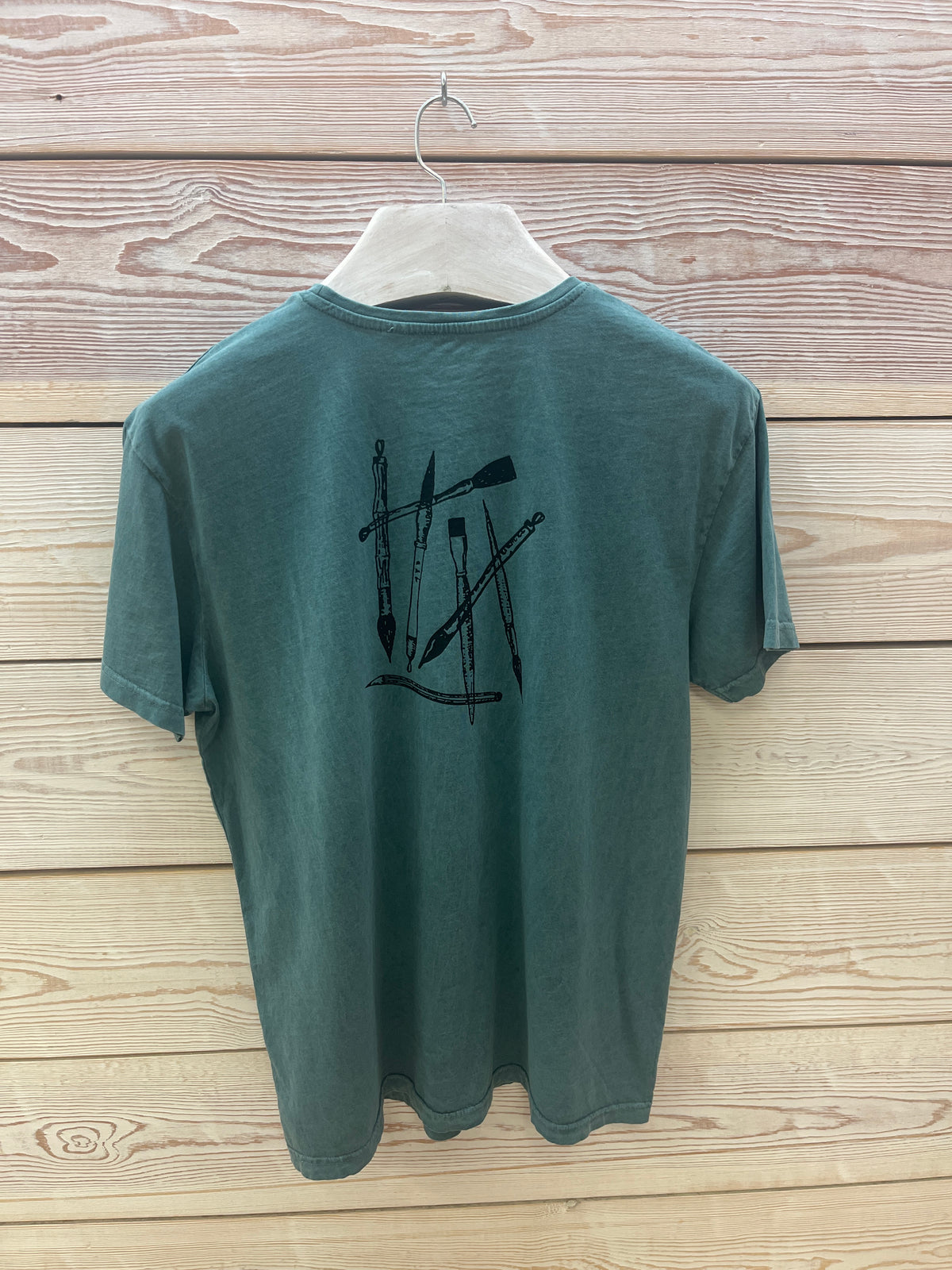 Camiseta manga corta Hombre Outlet talla L color Zelene