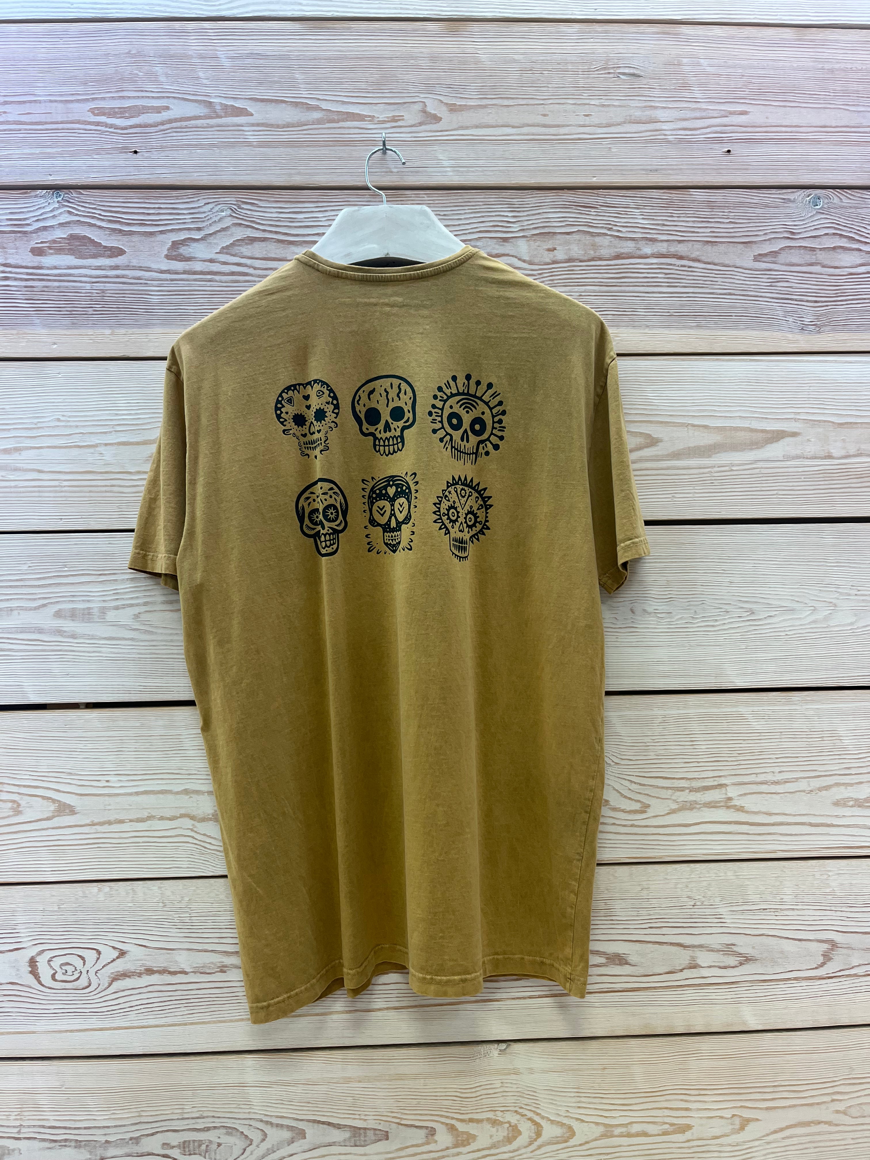 Camiseta manga corta Hombre Outlet talla XXL color Mostaza