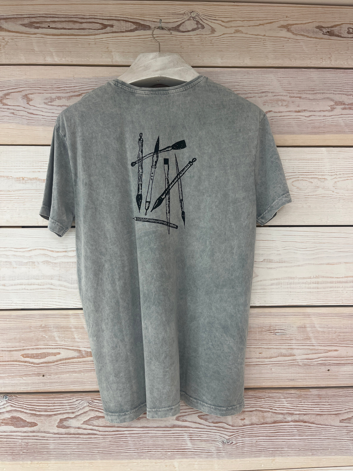 Camiseta manga corta Hombre Outlet talla L color Gris