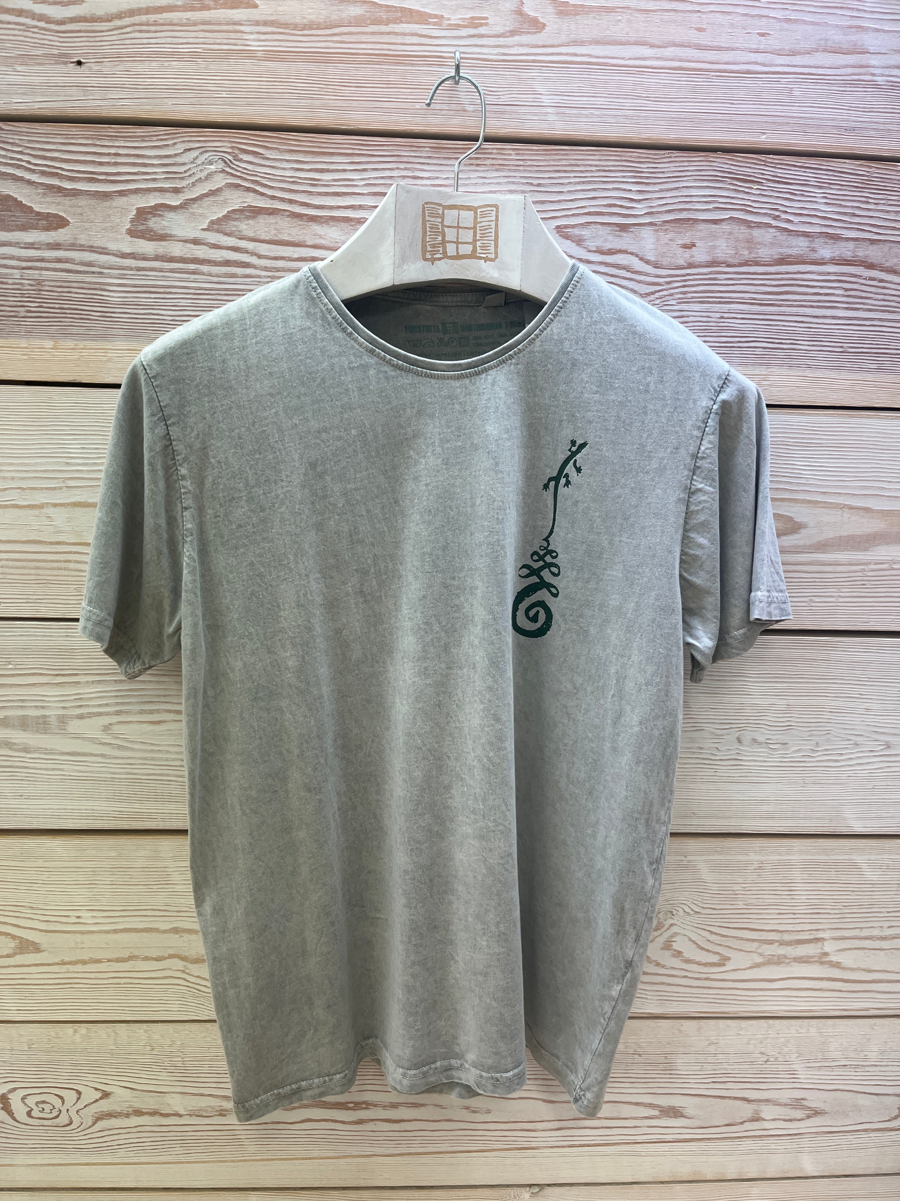 Camiseta manga corta Hombre Outlet talla M color Gris