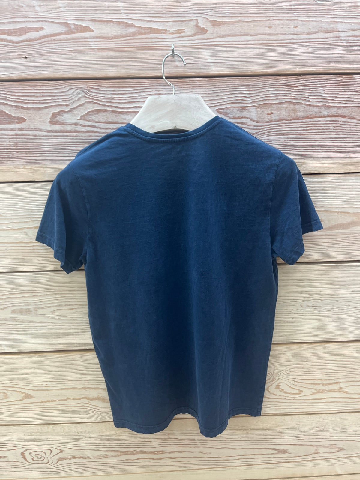 Camiseta manga corta Hombre Outlet talla S color Azul marino