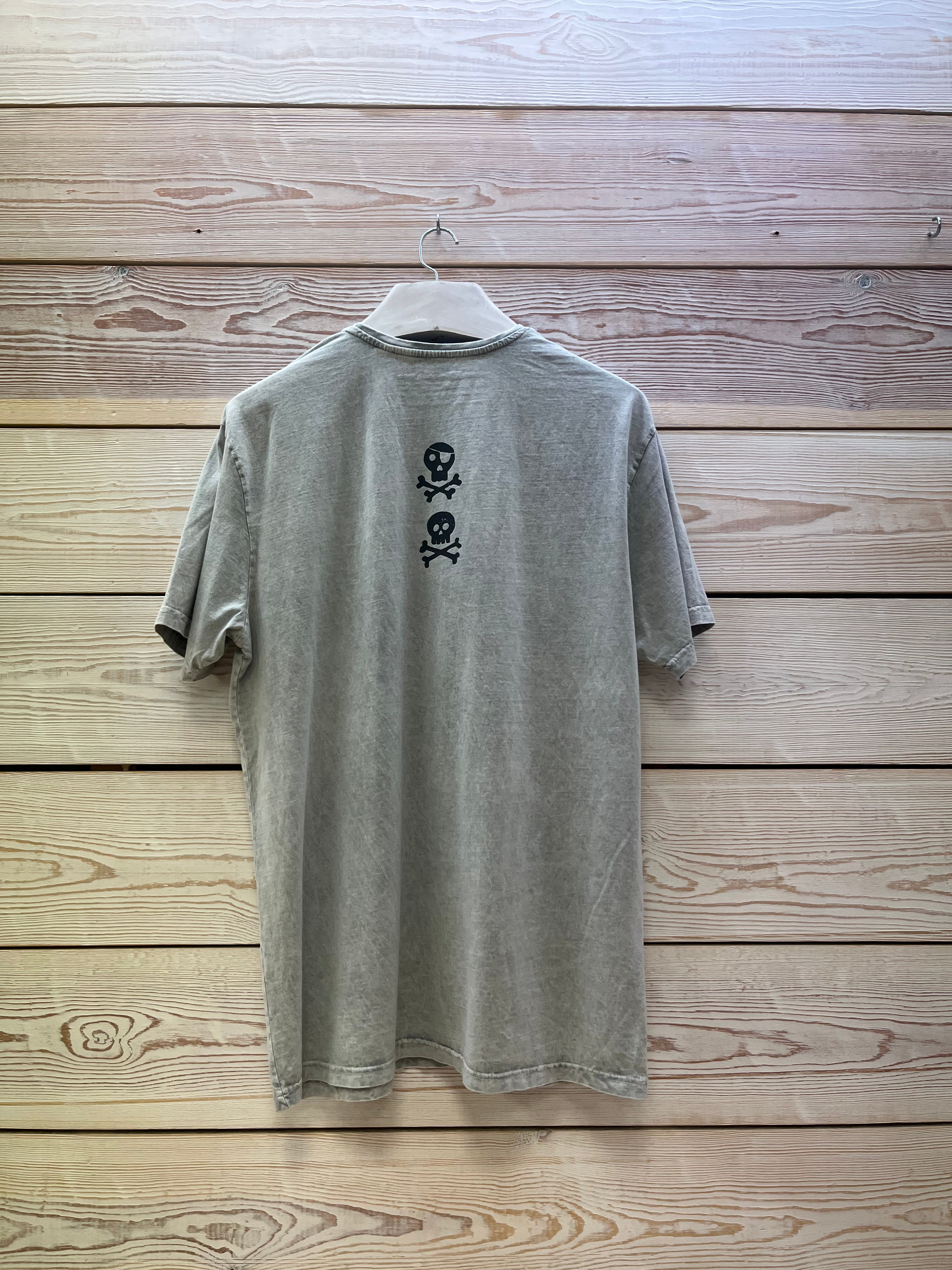 Camiseta manga corta Hombre Outlet talla XXL color Gris